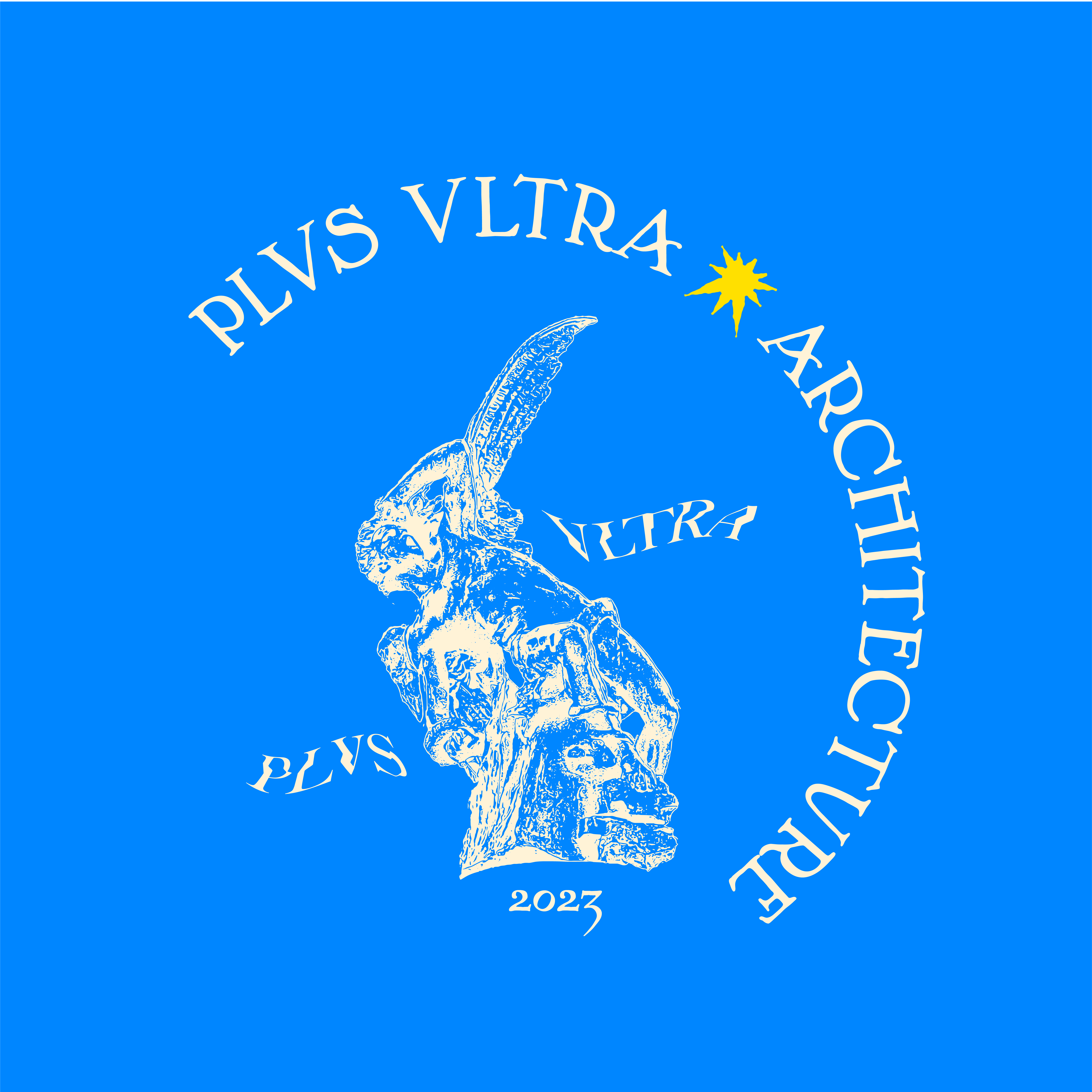 the logo for pvs virta architecture on a blue background